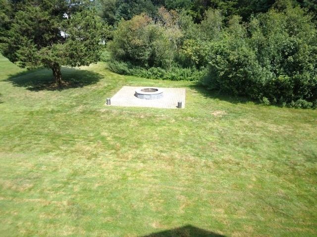 6 Cedar Creek Dr, Attleboro, MA 02703 - view of yard with a fire pit