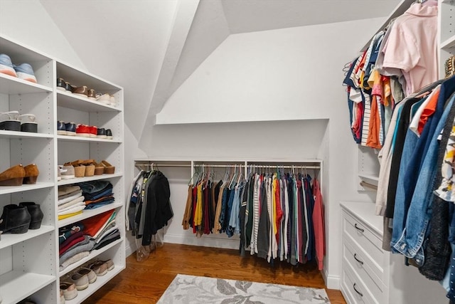 16 Winfield St, Needham, MA 02492 - spacious closet featuring wood finished floors and lofted ceiling