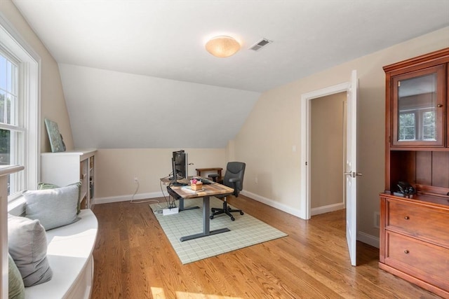 16 Winfield St, Needham, MA 02492 - office featuring light wood finished floors and vaulted ceiling
