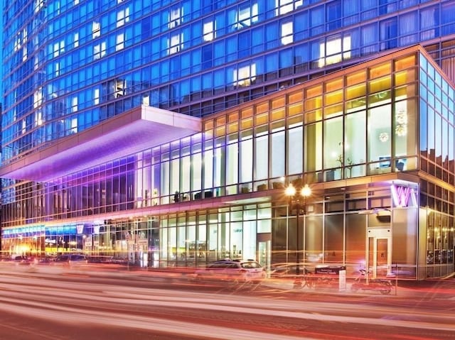 view of property at twilight