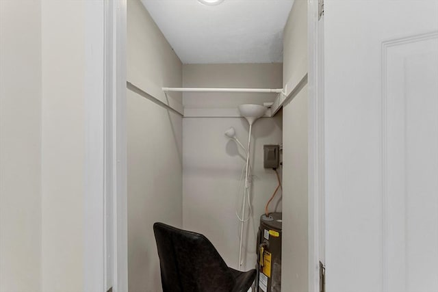 spacious closet with water heater