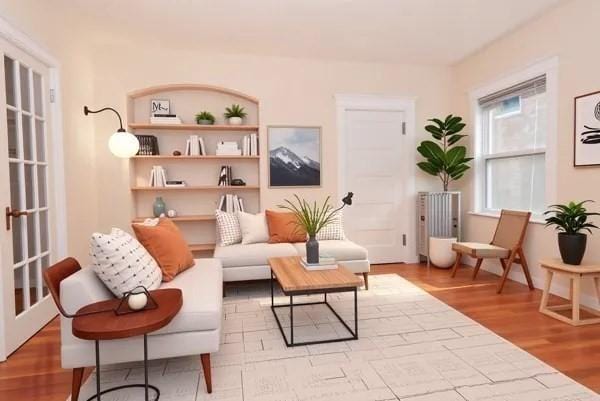 34 Channing St Unit C, Newton, MA 02458 - living area featuring light wood-style flooring