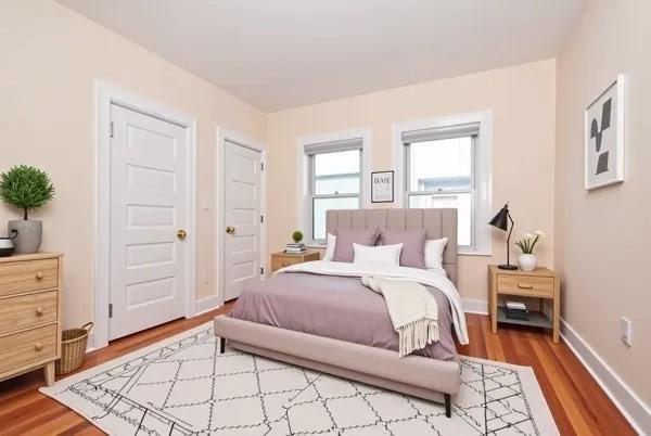 34 Channing St Unit C, Newton, MA 02458 - bedroom with wood finished floors and baseboards