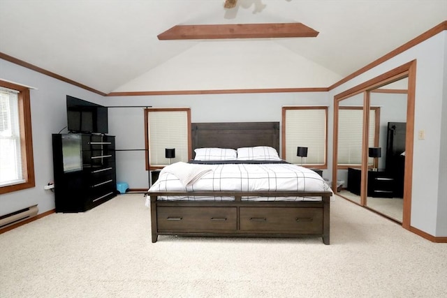 34 Pinecrest Rd, West Bridgewater, MA 02379 - bedroom featuring light colored carpet, baseboards, and crown molding