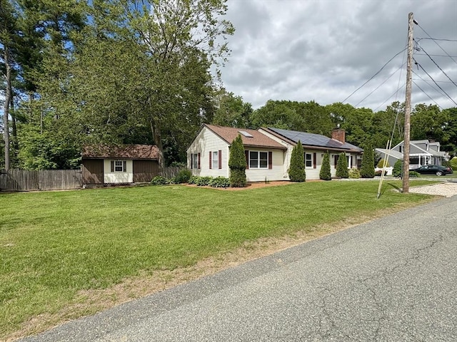 34 Pinecrest Rd, West Bridgewater, MA 02379 - ranch-style home with solar panels