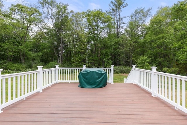 46 Blackmer, Sudbury, MA 01776 - wooden terrace featuring grilling area