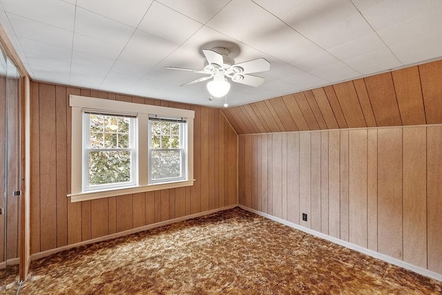 74 W Main St, Westminster, MA 01473 - additional living space featuring wood walls and ceiling fan