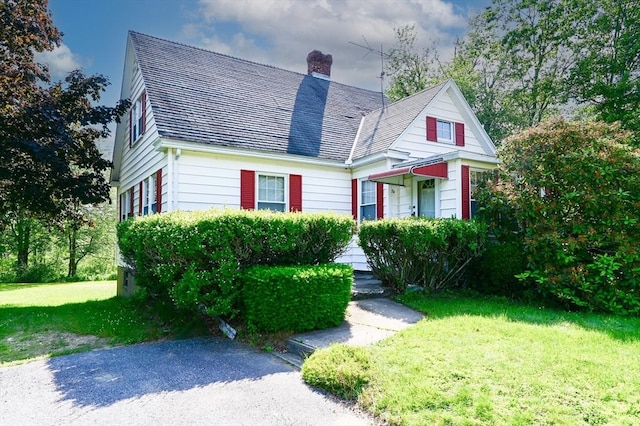 74 W Main St, Westminster, MA 01473 - view of front of house with a chimney and a front yard