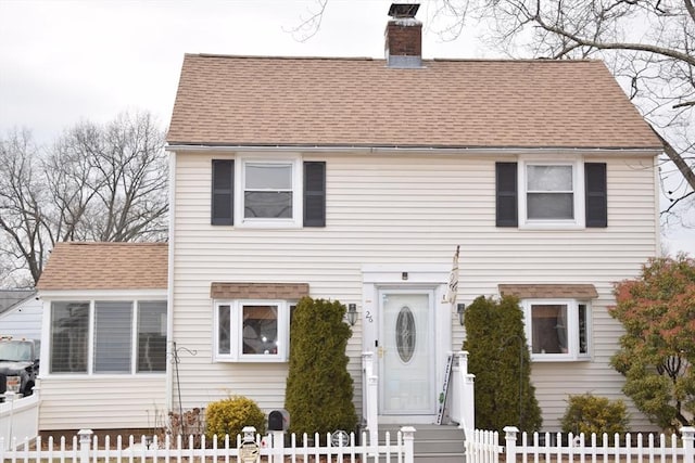 view of colonial home