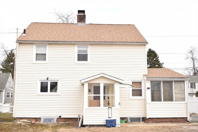 view of rear view of property