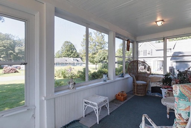 view of sunroom / solarium