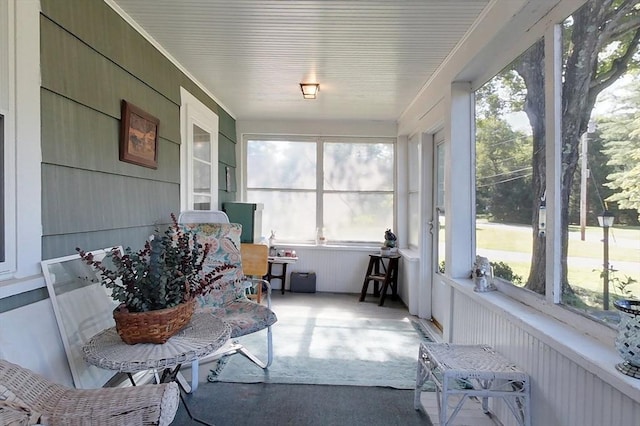 view of sunroom / solarium