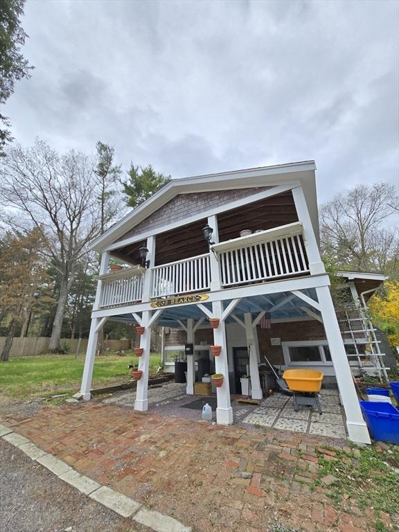 view of patio / terrace with a balcony