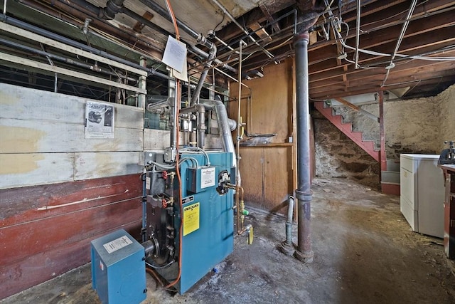 utility room featuring washer / dryer