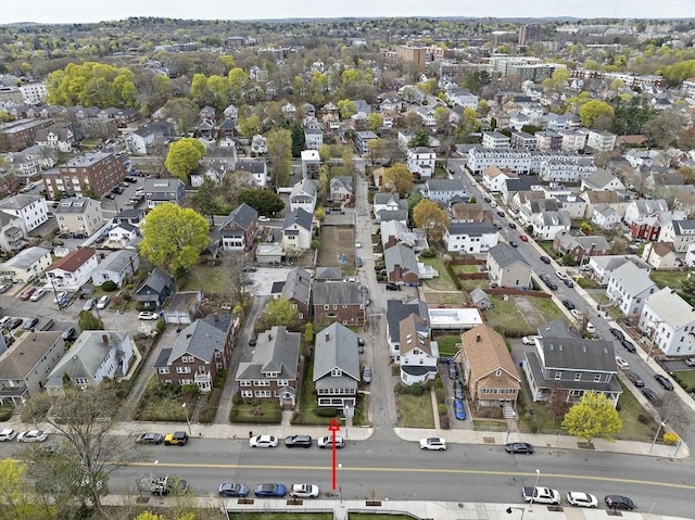 drone / aerial view featuring a residential view