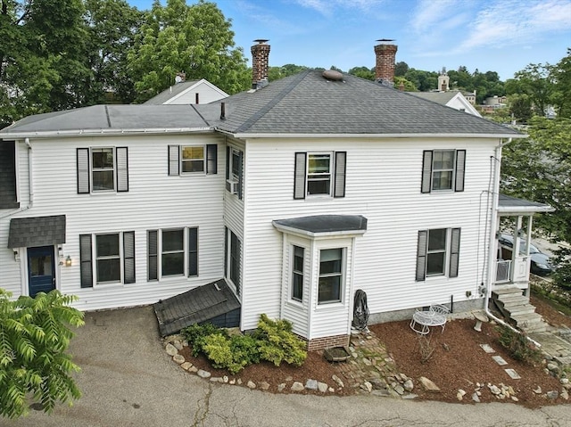 97 Newton St, Marlborough, MA 01752 - back of house featuring a chimney
