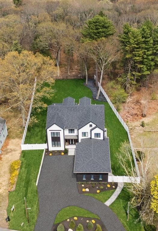 aerial view of property and surrounding area