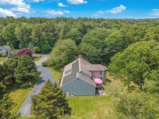 3 Riverside Dr, Mattapoisett, MA 02739 - aerial view of property and surrounding area featuring a heavily wooded area