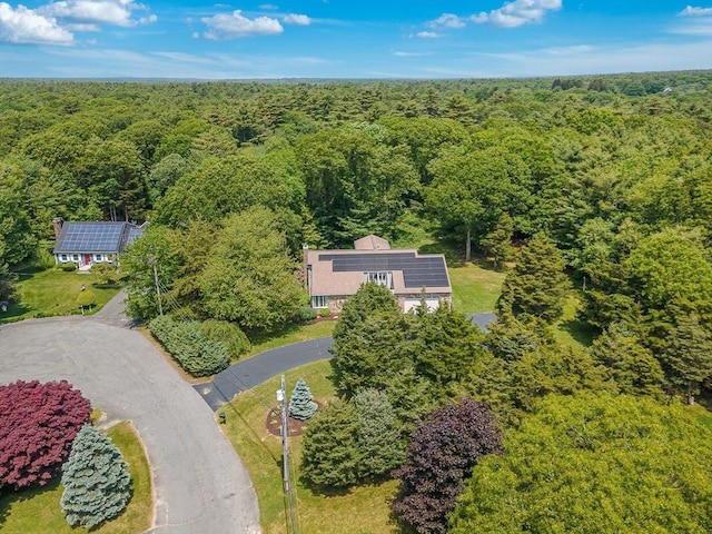3 Riverside Dr, Mattapoisett, MA 02739 - view from above of property featuring a heavily wooded area
