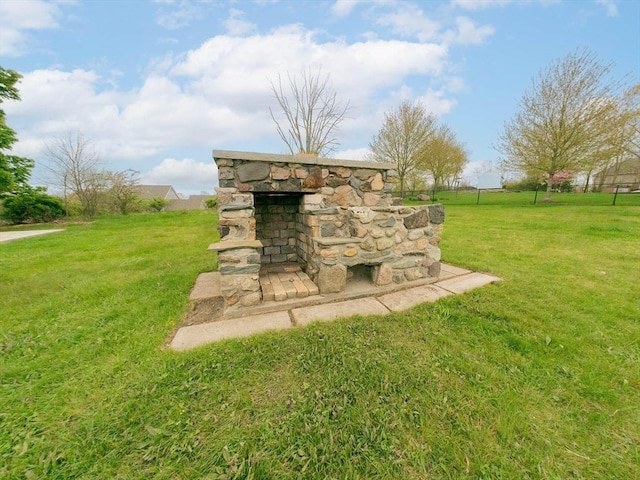 entry to storm shelter with a yard