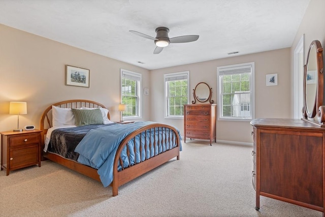 45 Taylor Rd, Maynard, MA 01754 - bedroom featuring light carpet, multiple windows, baseboards, and ceiling fan