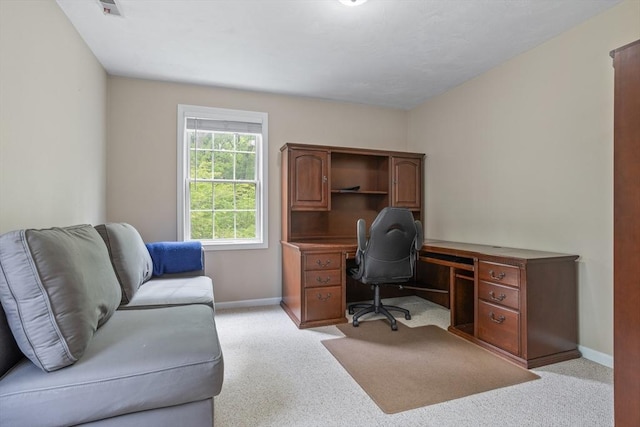 45 Taylor Rd, Maynard, MA 01754 - home office featuring baseboards and light colored carpet