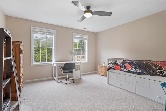 45 Taylor Rd, Maynard, MA 01754 - bedroom with carpet flooring, baseboards, and a ceiling fan