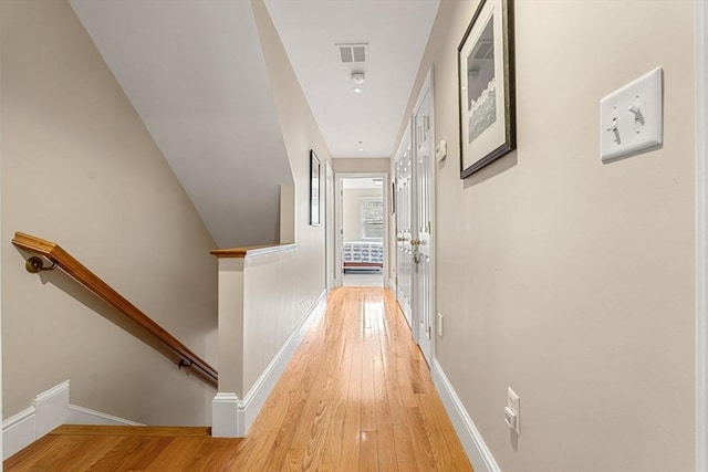 49 Intrepid Cir Unit 49, Marblehead, MA 01945 - hall featuring an upstairs landing, light wood-style floors, and baseboards