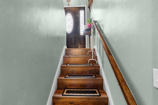 64 Ventura Ln, New Bedford, MA 02745 - stairs with baseboards