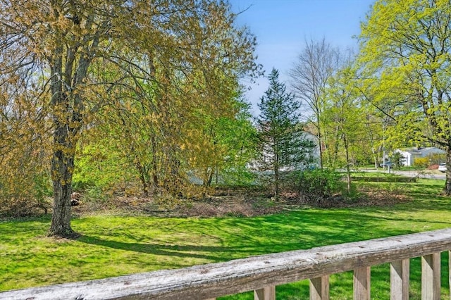 exterior space with a lawn