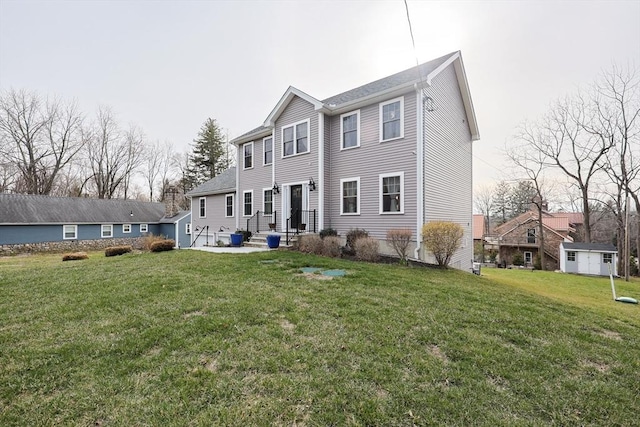 585 Chestnut St, Ashland, MA 01721 - view of front of house with a front yard