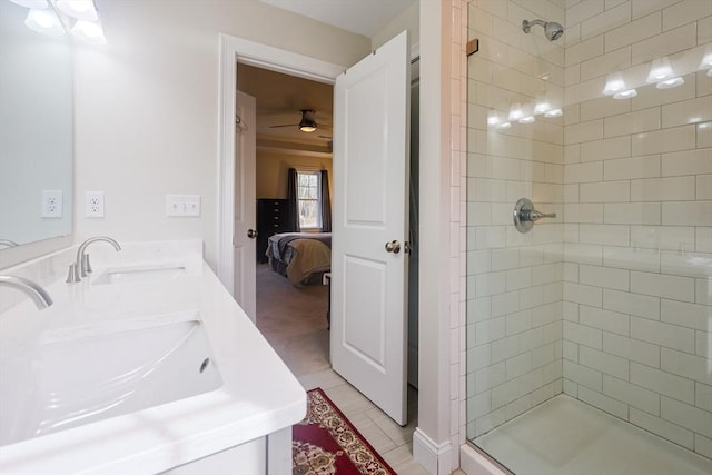 585 Chestnut St, Ashland, MA 01721 - full bathroom with a sink and a shower stall