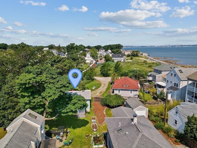 13 Elcott Rd, Quincy, MA 02169 - aerial view of residential area with a nearby body of water
