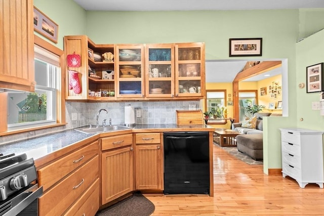 13 Elcott Rd, Quincy, MA 02169 - kitchen with dishwasher, stainless steel stove, healthy amount of natural light, and tasteful backsplash