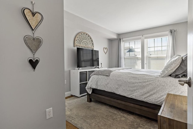 bedroom with baseboards