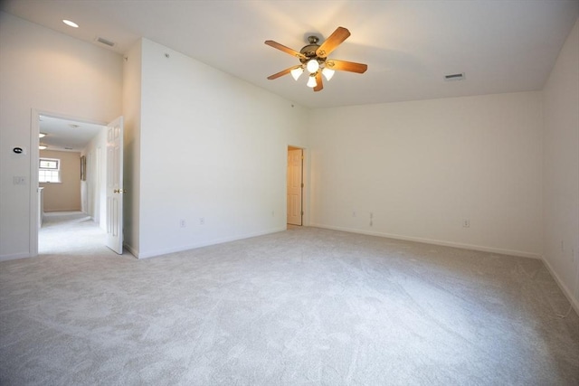 140 Commonwealth Ave Unit 38, North Attleboro, MA 02763 - unfurnished room featuring ceiling fan, light colored carpet, and baseboards