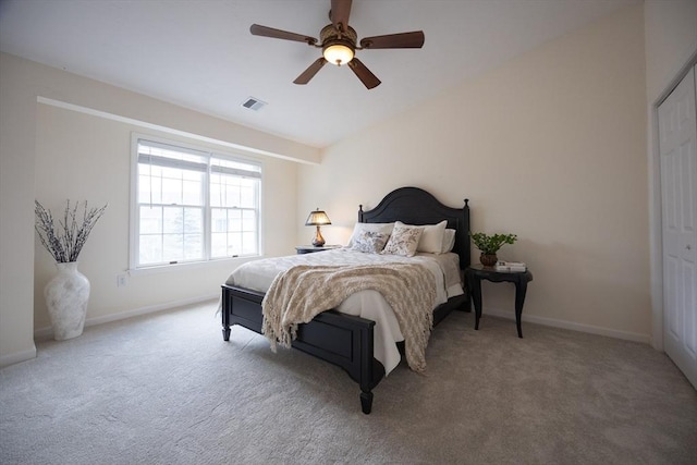 140 Commonwealth Ave Unit 38, North Attleboro, MA 02763 - carpeted bedroom with baseboards, ceiling fan, and a closet