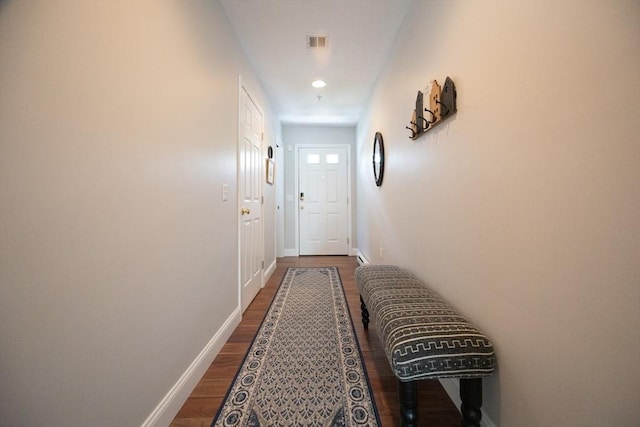 140 Commonwealth Ave Unit 38, North Attleboro, MA 02763 - entryway featuring dark wood-style floors and baseboards