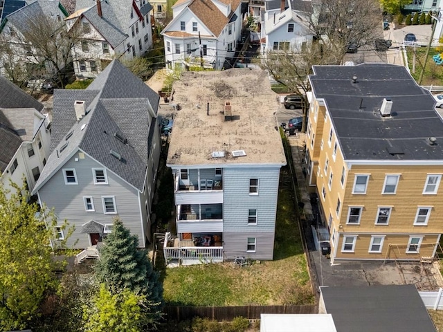 aerial view featuring a residential view