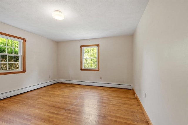 15 Greenbrook Rd, Hamilton, MA 01982 - spare room featuring plenty of natural light, light wood-type flooring, and baseboard heating