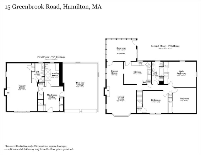 15 Greenbrook Rd, Hamilton, MA 01982 - view of property floor plan