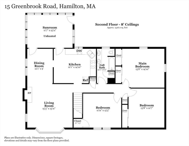 15 Greenbrook Rd, Hamilton, MA 01982 - view of property floor plan