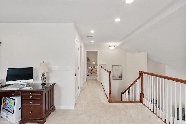 123 Skyline Dr Unit 123, Acton, MA 01720 - office space with light carpet, recessed lighting, lofted ceiling, and baseboards