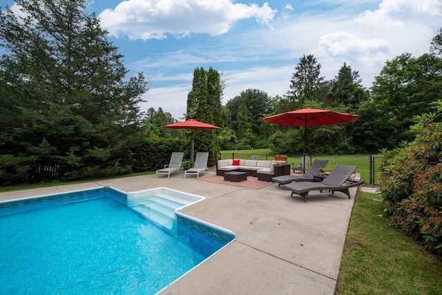 7 Perkins Row, Topsfield, MA 01983 - view of swimming pool with a patio and an outdoor living space