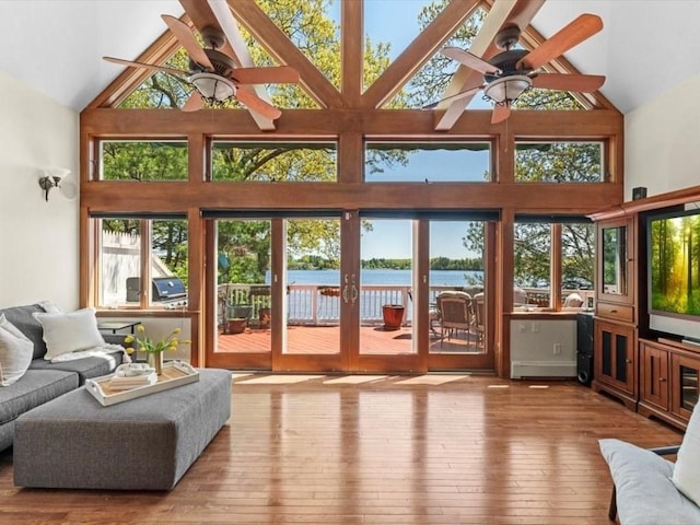91 Lake Shore Dr, West Brookfield, MA 01585 - sunroom with vaulted ceiling