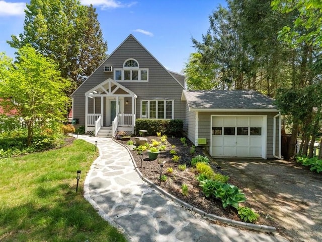91 Lake Shore Dr, West Brookfield, MA 01585 - view of front of house with driveway and a garage