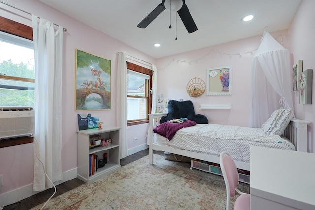 5 Tucker Park, Pepperell, MA 01463 - bedroom with multiple windows, wood finished floors, a ceiling fan, and recessed lighting