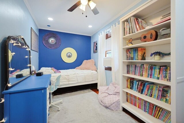 5 Tucker Park, Pepperell, MA 01463 - bedroom with ornamental molding, ceiling fan, and carpet