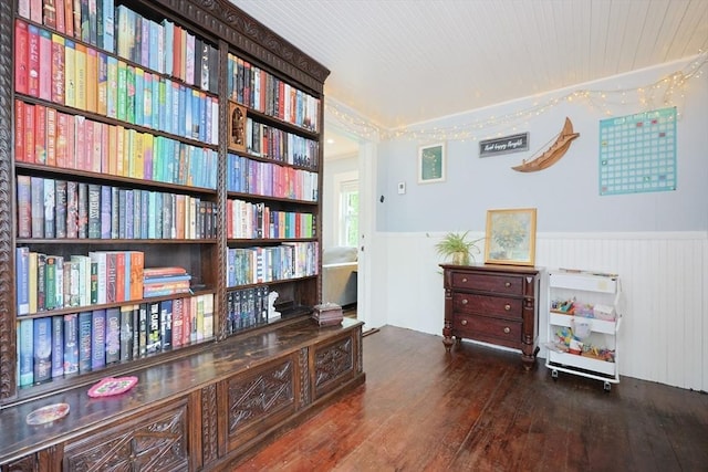 5 Tucker Park, Pepperell, MA 01463 - sitting room featuring a wainscoted wall and hardwood / wood-style flooring