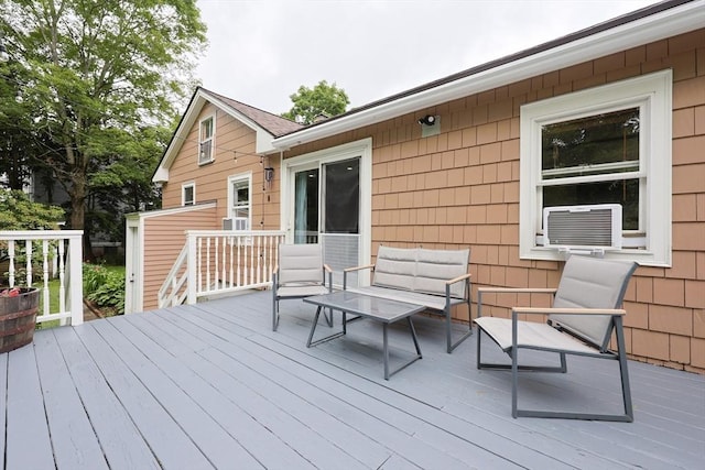 5 Tucker Park, Pepperell, MA 01463 - deck featuring an outdoor hangout area and cooling unit